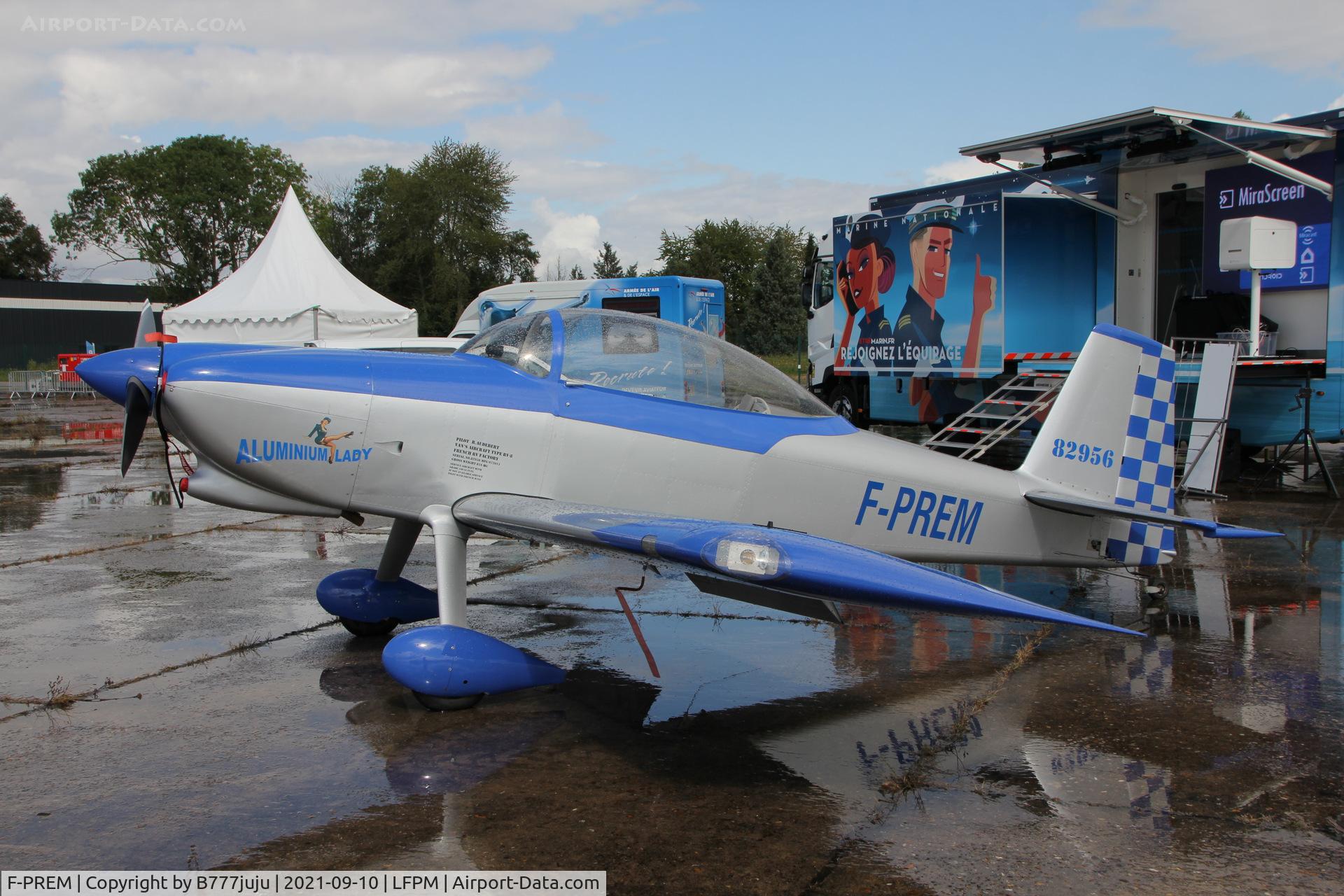 F-PREM, Vans RV-8 C/N 82956, during Paris Air Legende 2021