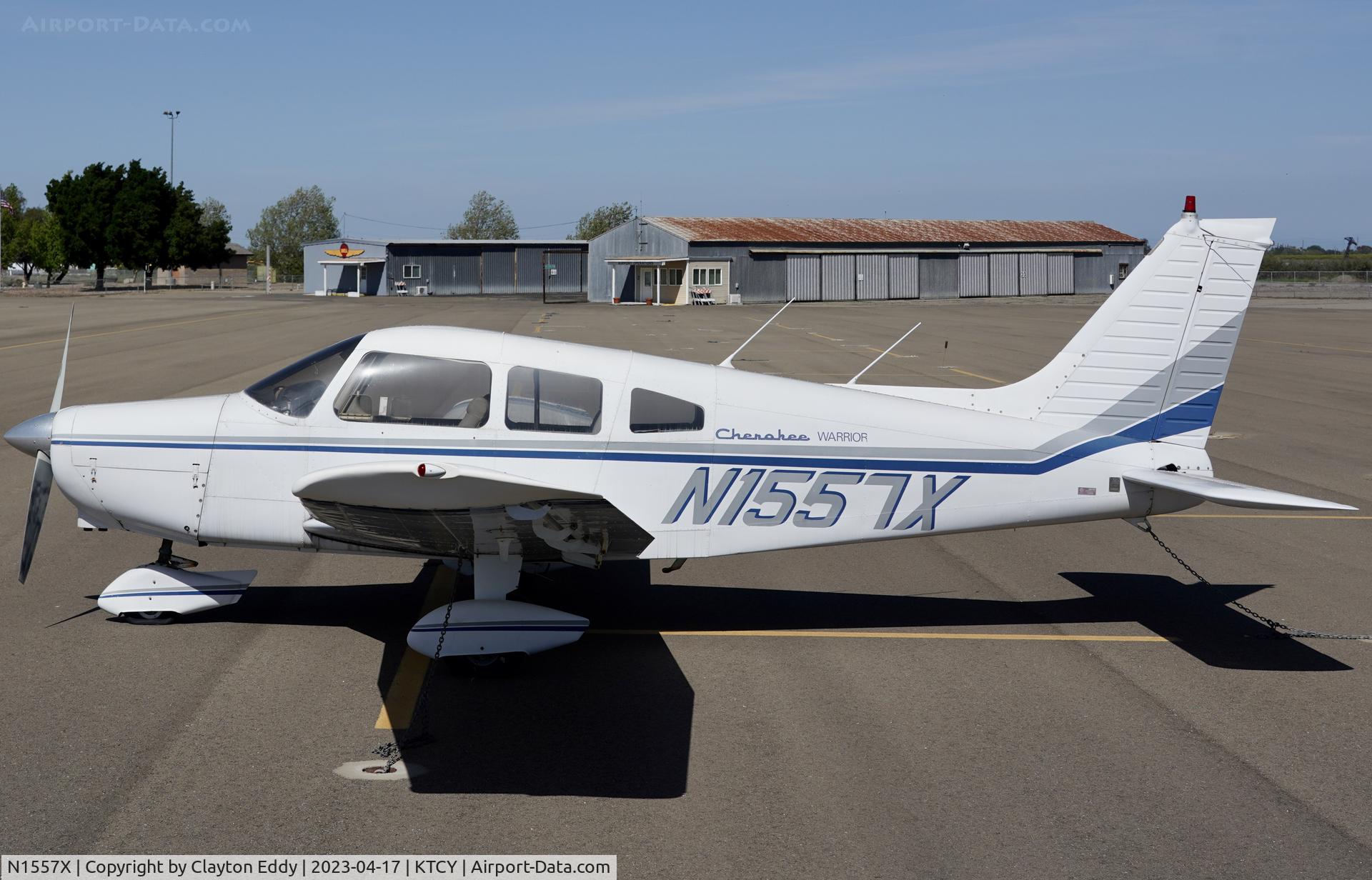 N1557X, 1975 Piper PA-28-151 C/N 28-7515422, Tracy airport in California 2023.