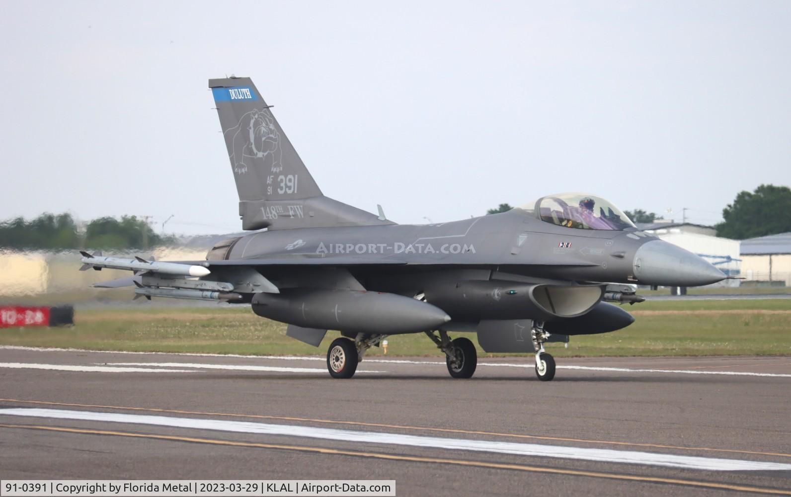 91-0391, 1991 General Dynamics F-16CJ Fighting Falcon C/N CC-89, Sun N Fun 2023 LAL