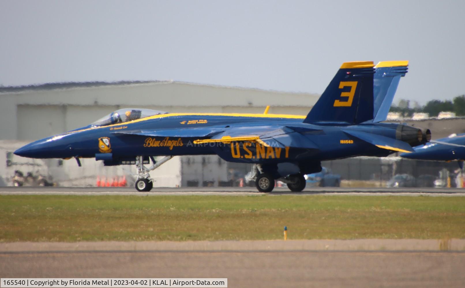 165540, Boeing F/A-18E Super Hornet C/N 1488/E013, Blue Angels F-18E zx