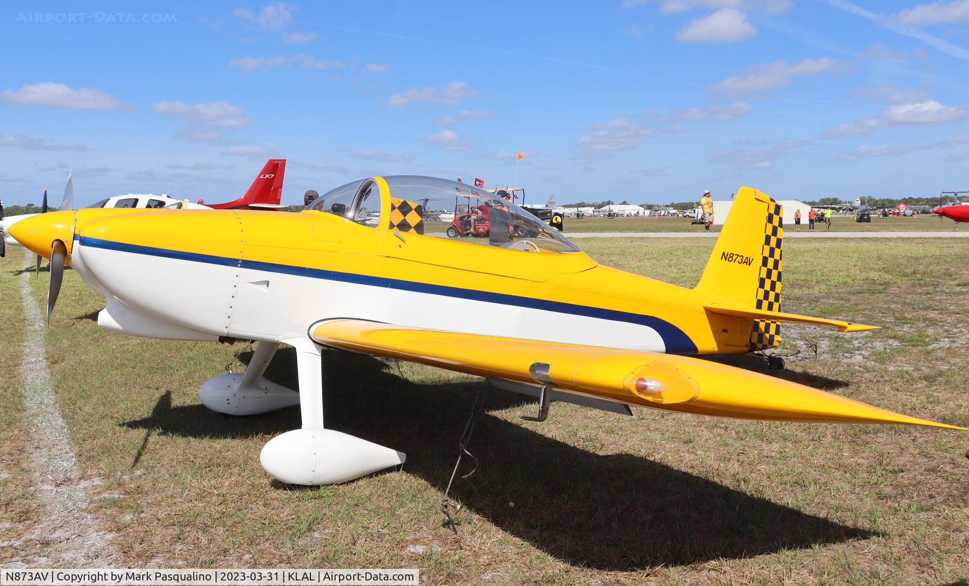 N873AV, 2007 Van's RV-8 C/N 81491, Vans RV-8