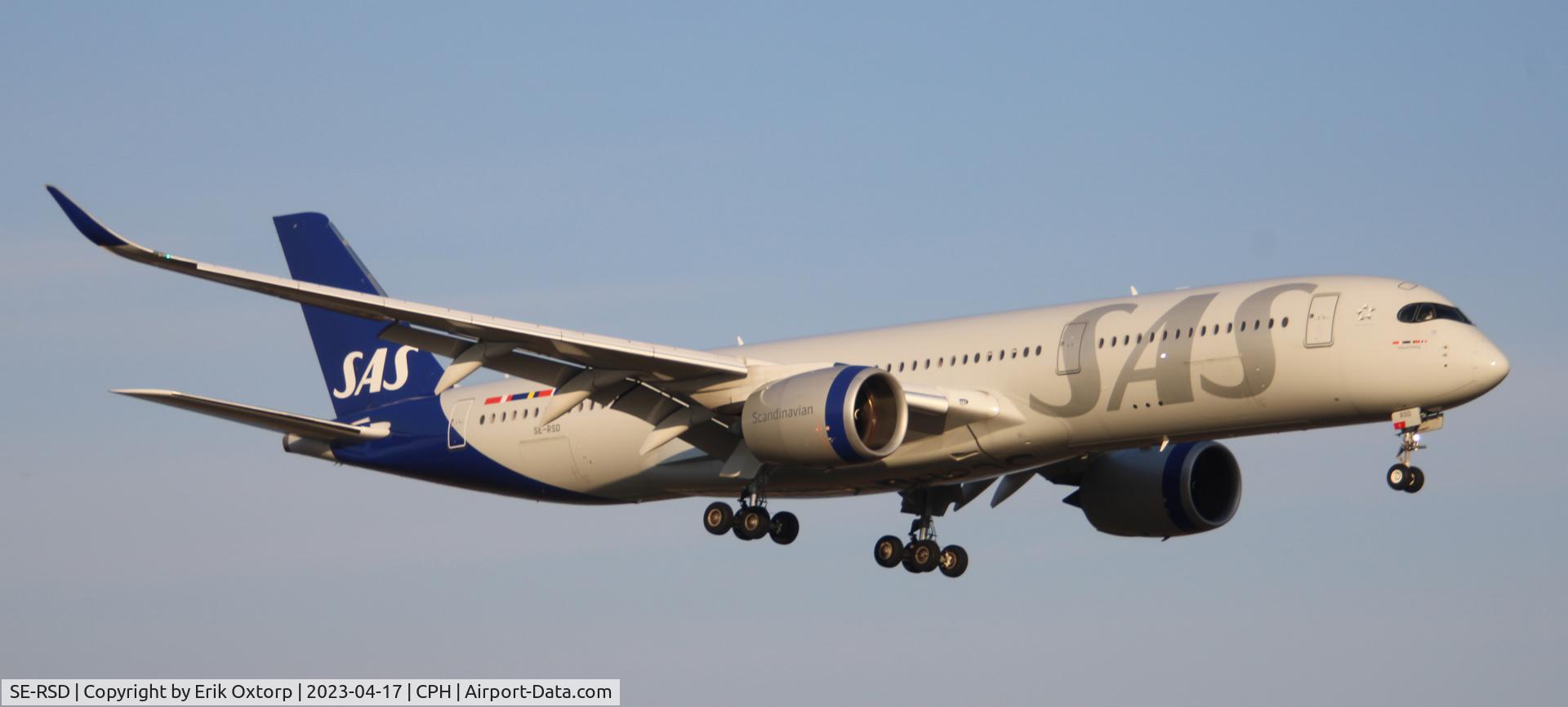 SE-RSD, 2020 Airbus A350-941 C/N 418, SE-RSD landing rw 22L
