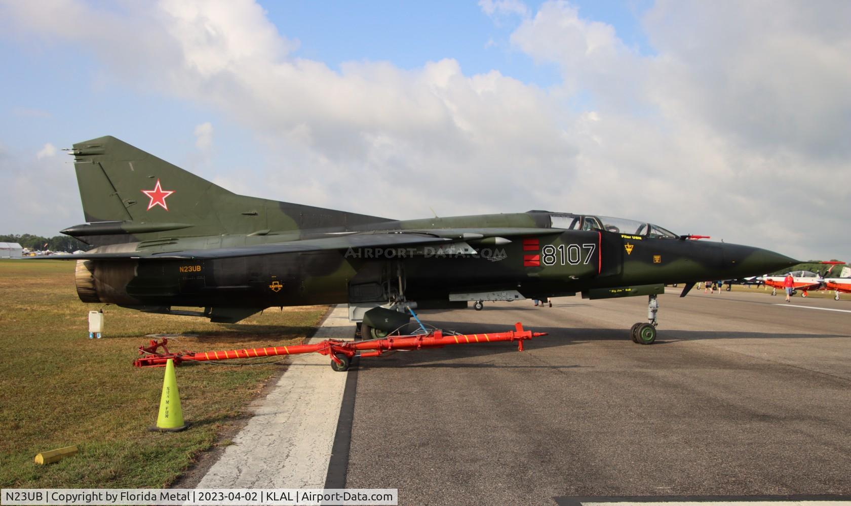 N23UB, 1981 Mikoyan-Gurevich MiG-23UB C/N A1038107, Mig-23 zx