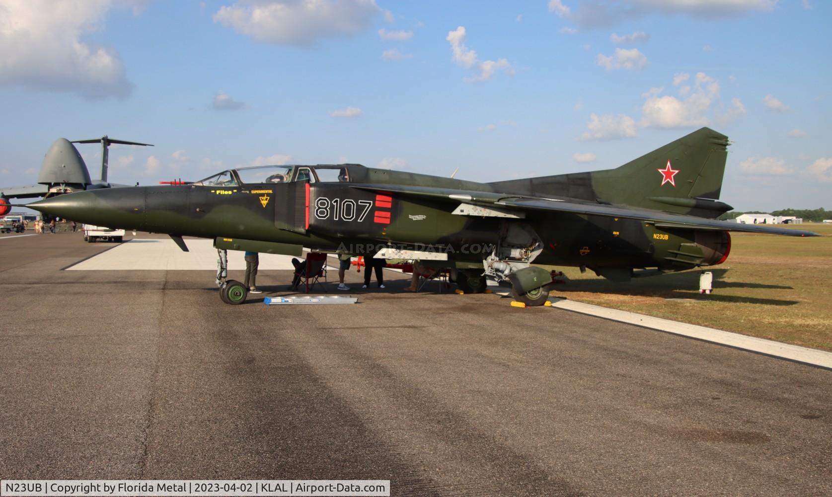 N23UB, 1981 Mikoyan-Gurevich MiG-23UB C/N A1038107, Sun N Fun 2023 LAL