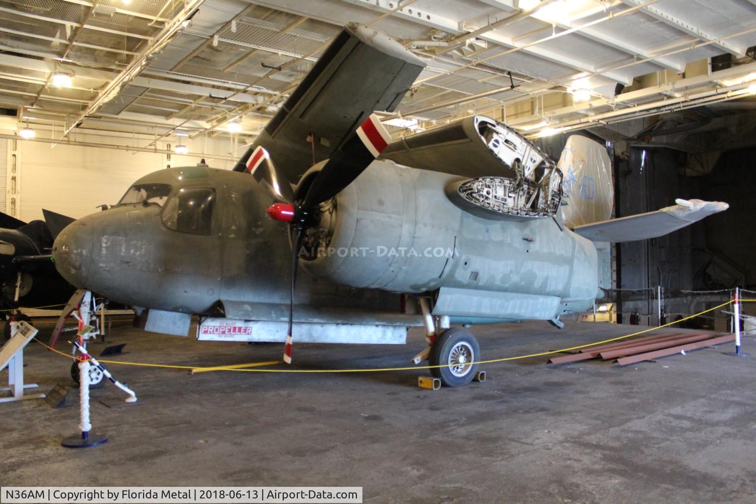 N36AM, Grumman US-2B Tracker (G89) C/N 600, S-2 Tracker on USS Hornet