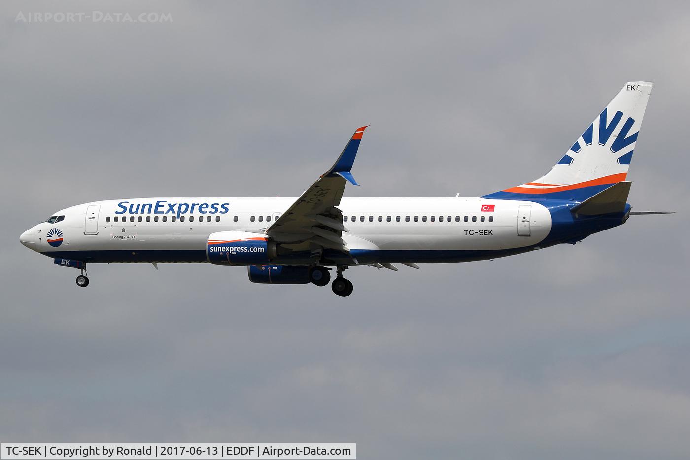 TC-SEK, 2015 Boeing 737-8HC C/N 61172, at fra