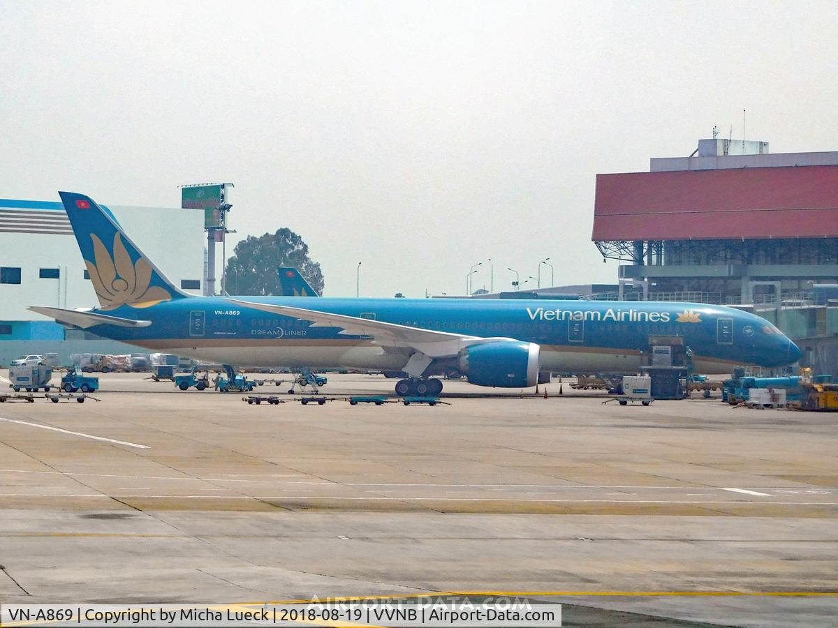 VN-A869, 2016 Boeing 787-9 Dreamliner Dreamliner C/N 38768, At Noi Bai