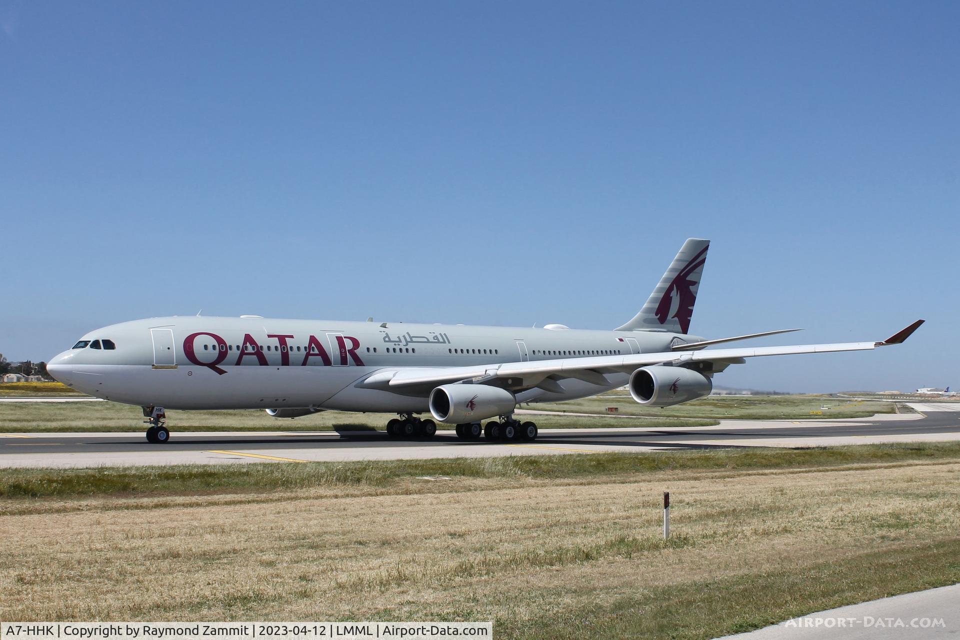 A7-HHK, 1993 Airbus A340-211 C/N 026, A340 A7-HHK Qatar Airways