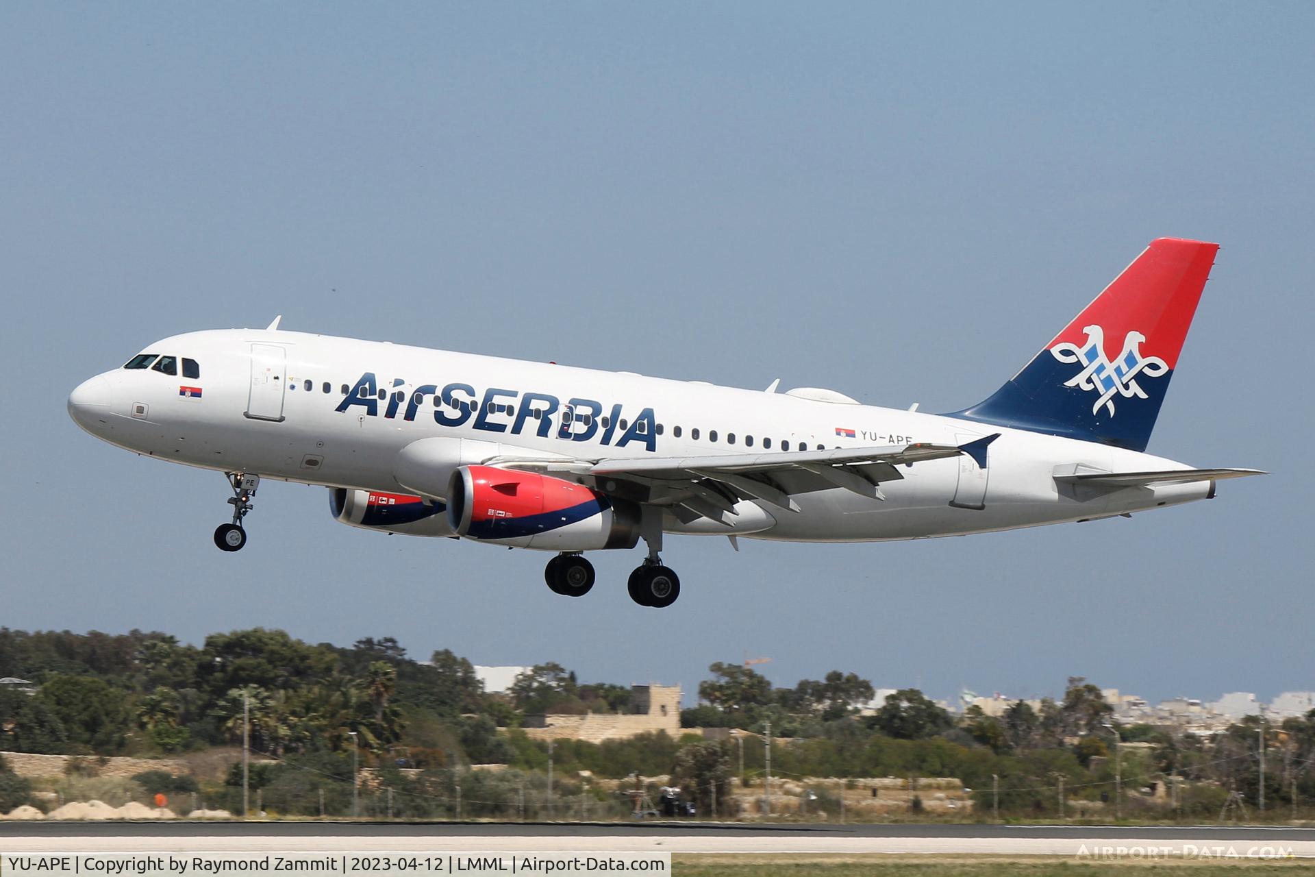 YU-APE, 2007 Airbus A319-132 C/N 3252, A319 YU-APE Air Serbia