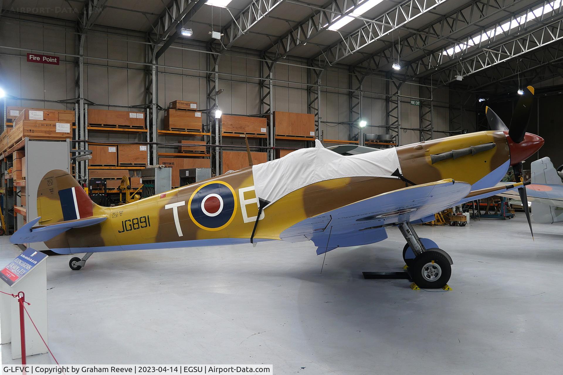 G-LFVC, 1943 Supermarine 349 Spitfire LF.Vc C/N CBAF.2405, On display at IWM Duxford.