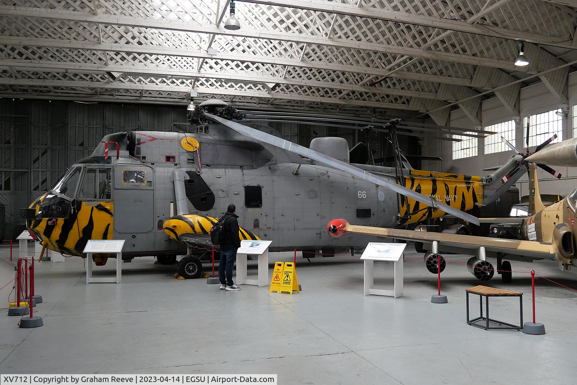 XV712, 1972 Westland Sea King HAS.6 C/N WA683, On display at IWM Duxford.