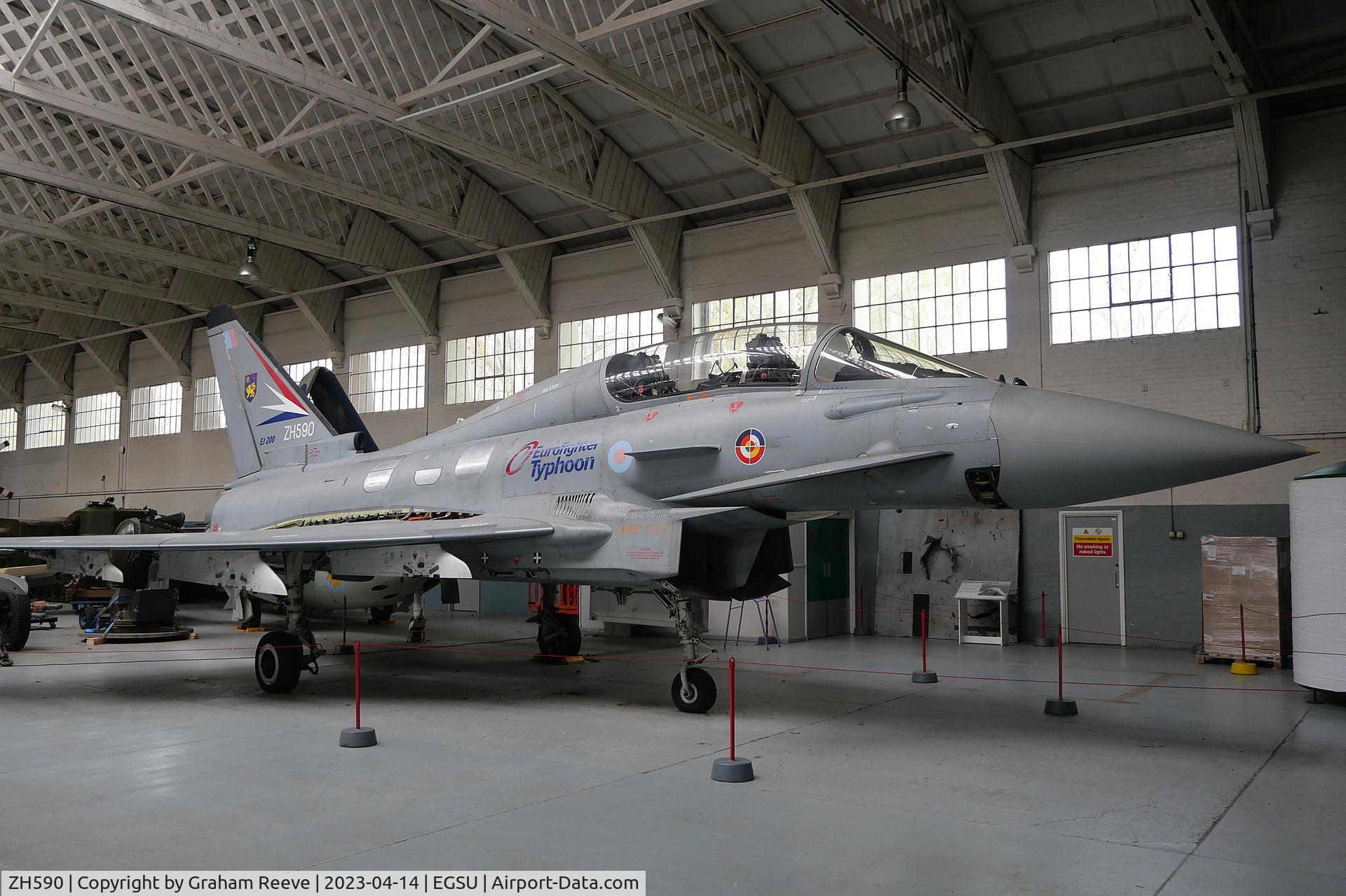 ZH590, 1997 Eurofighter EF-2000 Typhoon T1 C/N DA4, On display at IWM Duxford.