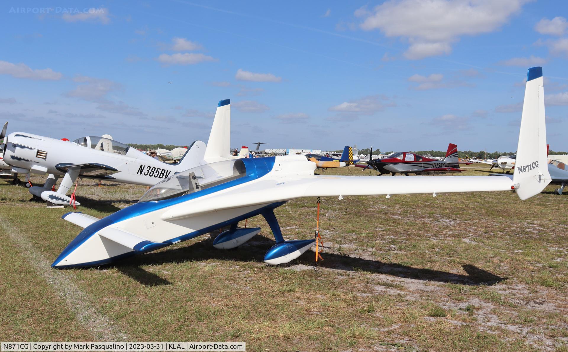 N871CG, 2017 Rutan Open Eze C/N 0001, Rutan Open Eze