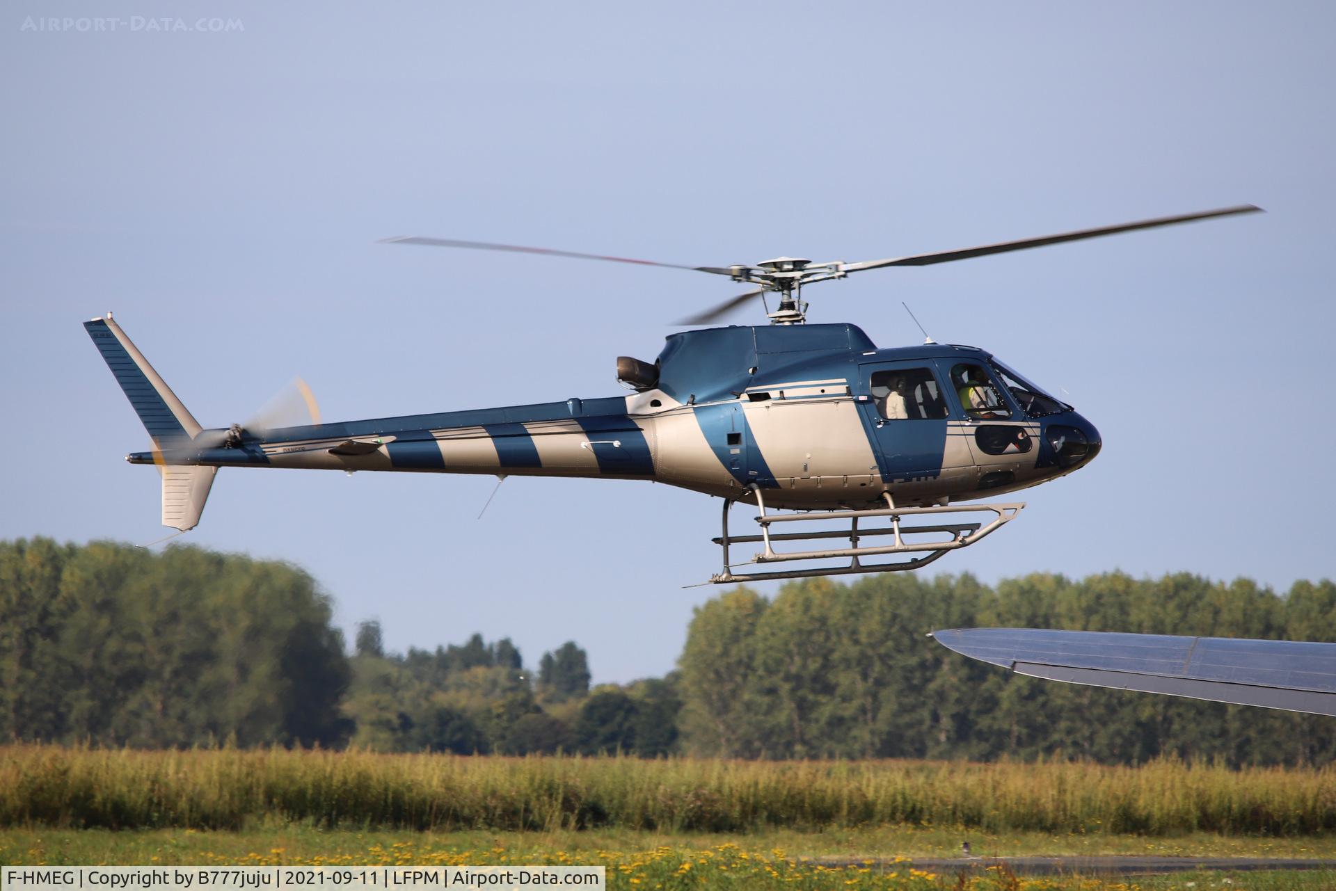 F-HMEG, Aerospatiale AS-350B-2 Ecureuil C/N 7414, during Paris Air Legende 2021