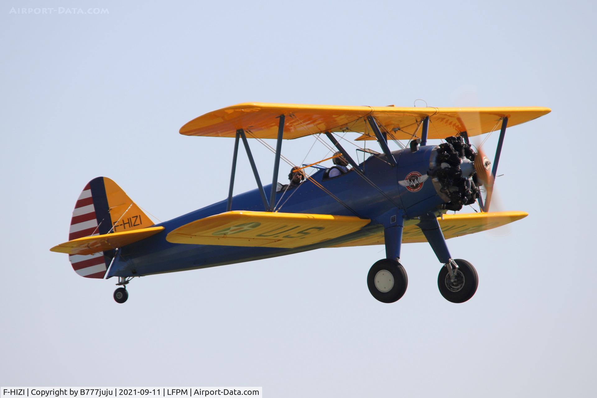 F-HIZI, 1940 Boeing A75N1 (PT-17) C/N 75-548, during Paris Air Legende 2021