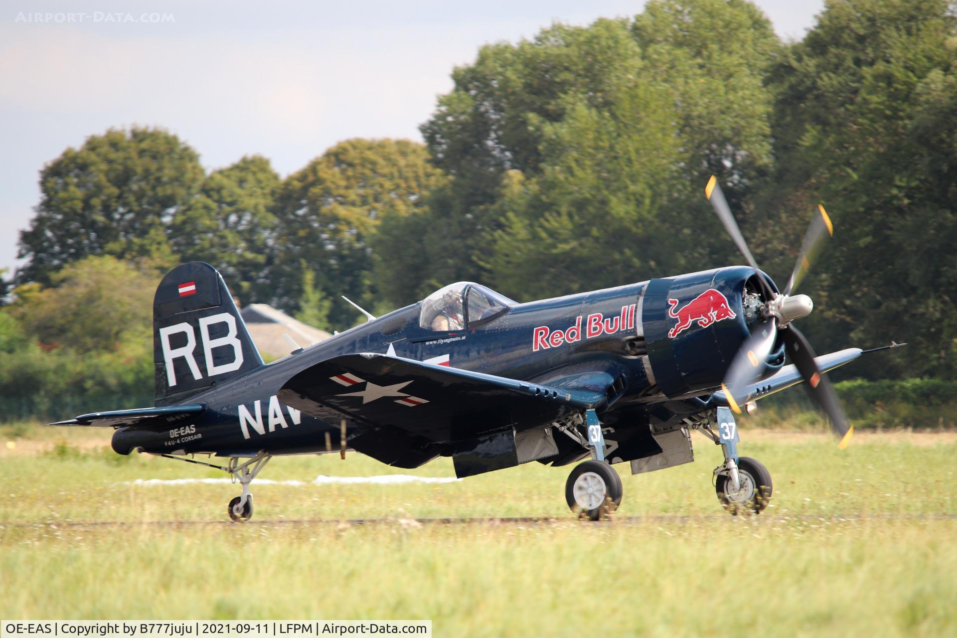 OE-EAS, 1945 Vought F4U-4 Corsair C/N 9149, during Paris Air Legende 2021