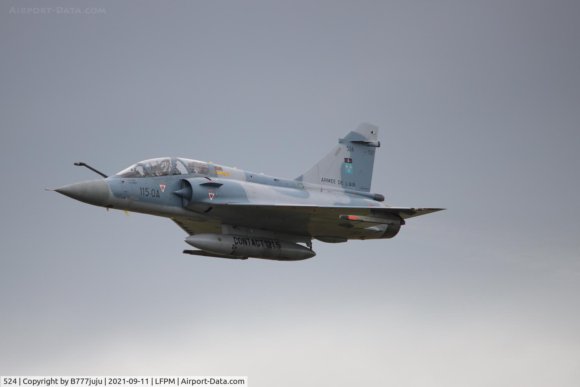 524, Dassault Mirage 2000B C/N 390, during Paris Air Legende 2021