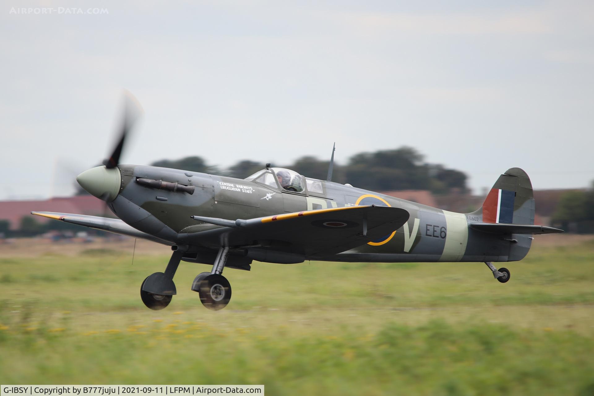 G-IBSY, 1942 Supermarine 349 Spitfire Vc C/N EE602, during Paris Air Legende 2021