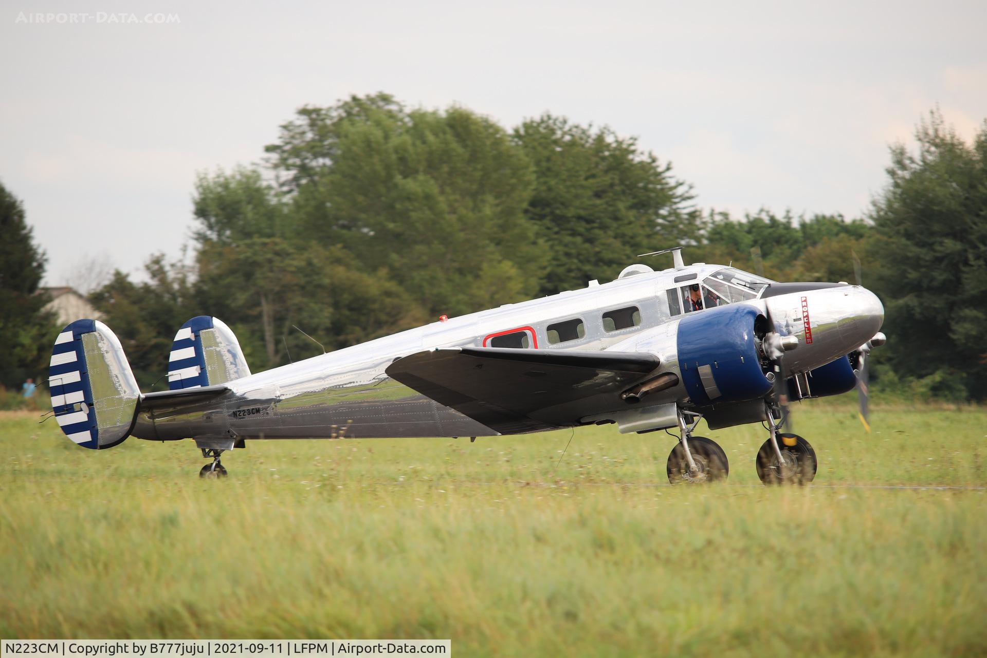 N223CM, 1952 Beech D18S C/N CA223, during Paris Air Legende 2021