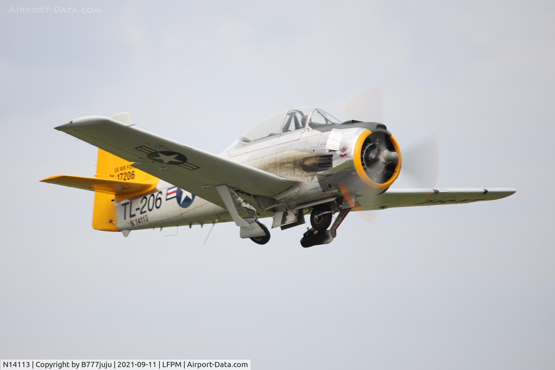 N14113, 1951 North American T-28A Fennec C/N 81-1, during Paris Air Legende 2021