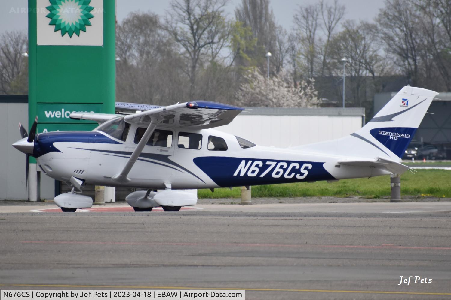 N676CS, 2022 Cessna T206H Turbo Stationair Turbo Stationair C/N T20609676, At Antwerp Airport.
