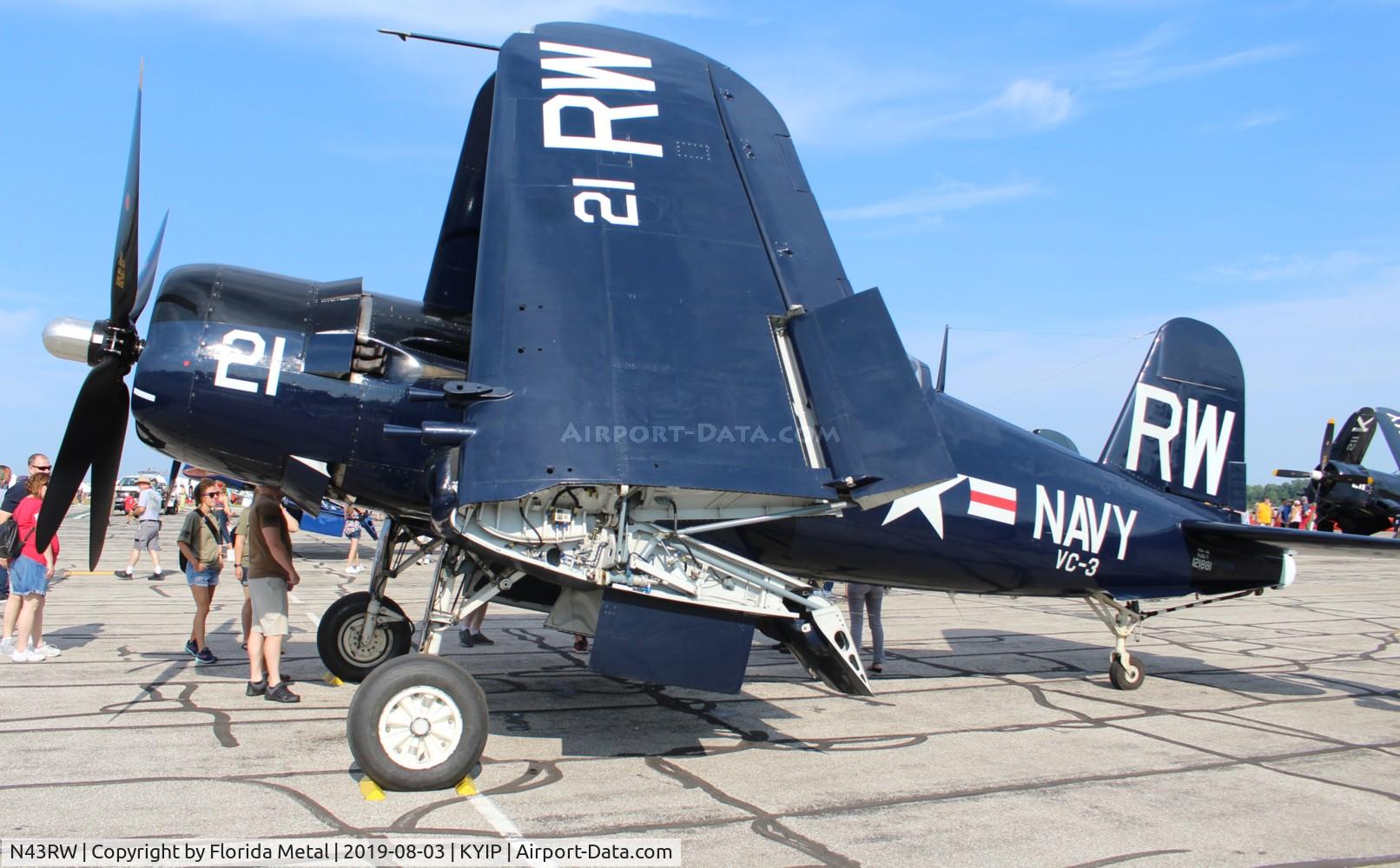 N43RW, Vought F4U-5 Corsair C/N Not found (Bu121881), F4U Corsair zx