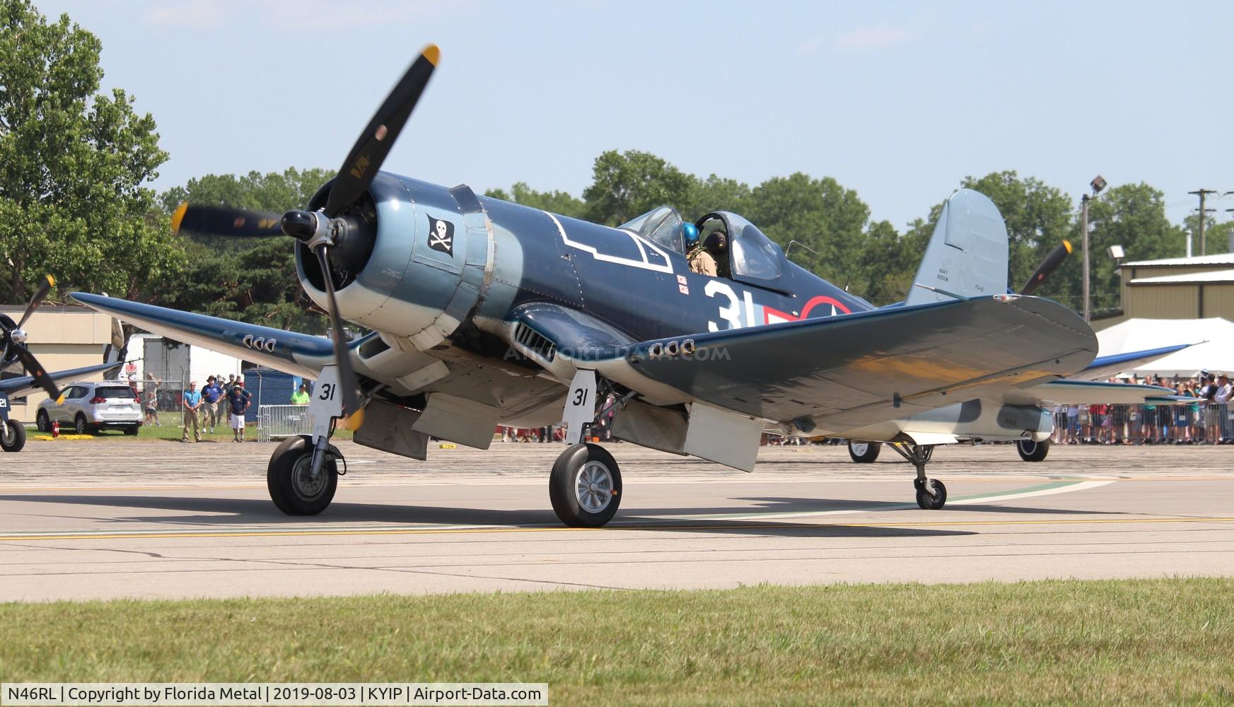 N46RL, 1945 Goodyear FG-1D Corsair C/N Not found (92508/N46RL), FG-1 zx