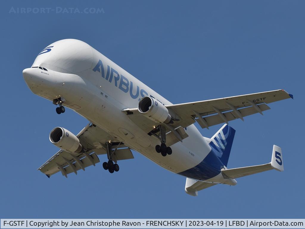 F-GSTF, 2000 Airbus A300B4-608ST Super Transporter C/N 796, Toulouse (QYF)	Bordeaux (BOD)	4Y2000