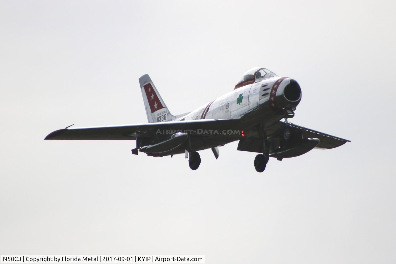 N50CJ, Canadair CL-13B Sabre 6 C/N 1490, Thunder Over Michigan 2017 zx