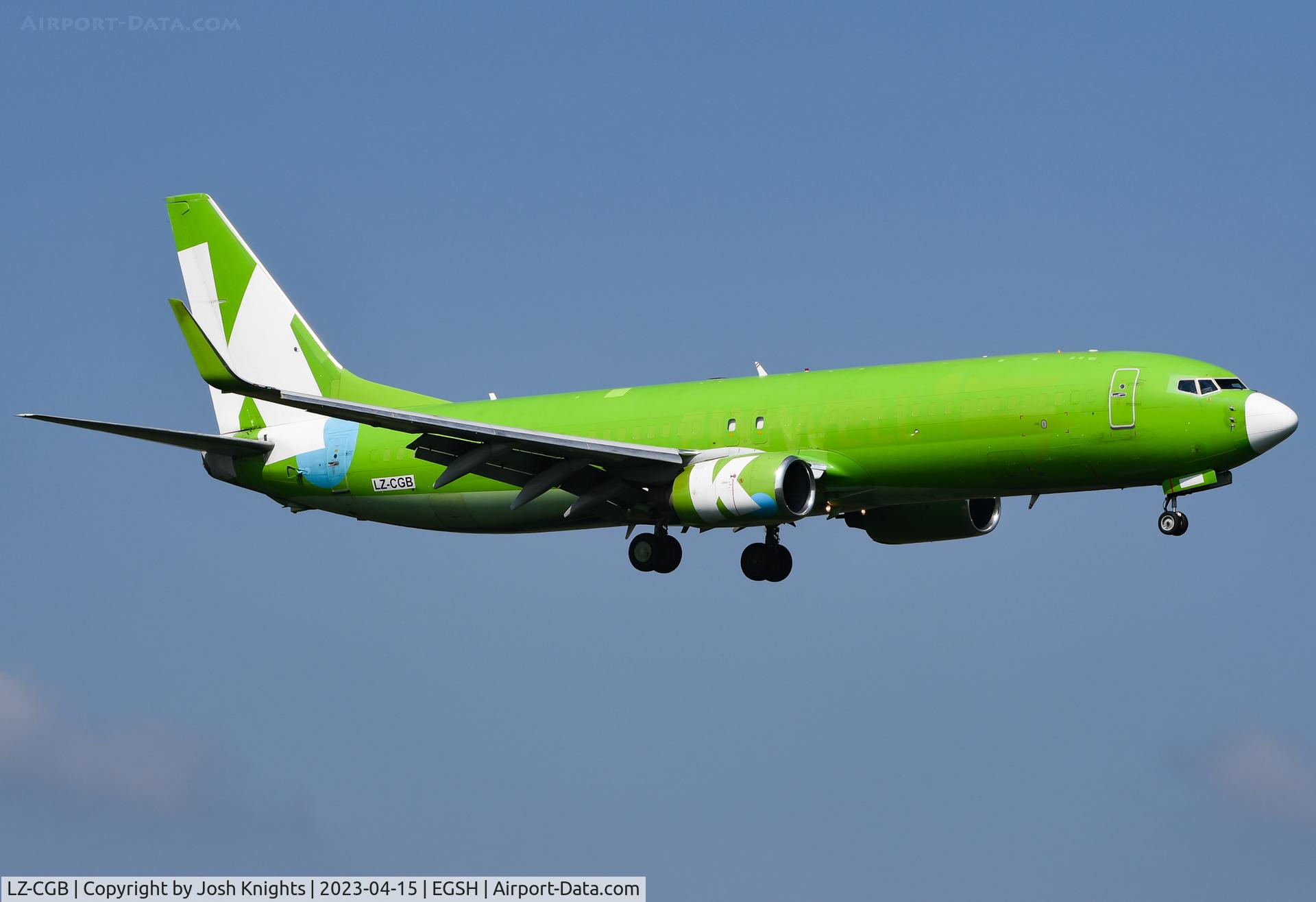 LZ-CGB, 1998 Boeing 737-8K2(SF) C/N 28374, Arriving For Respray.