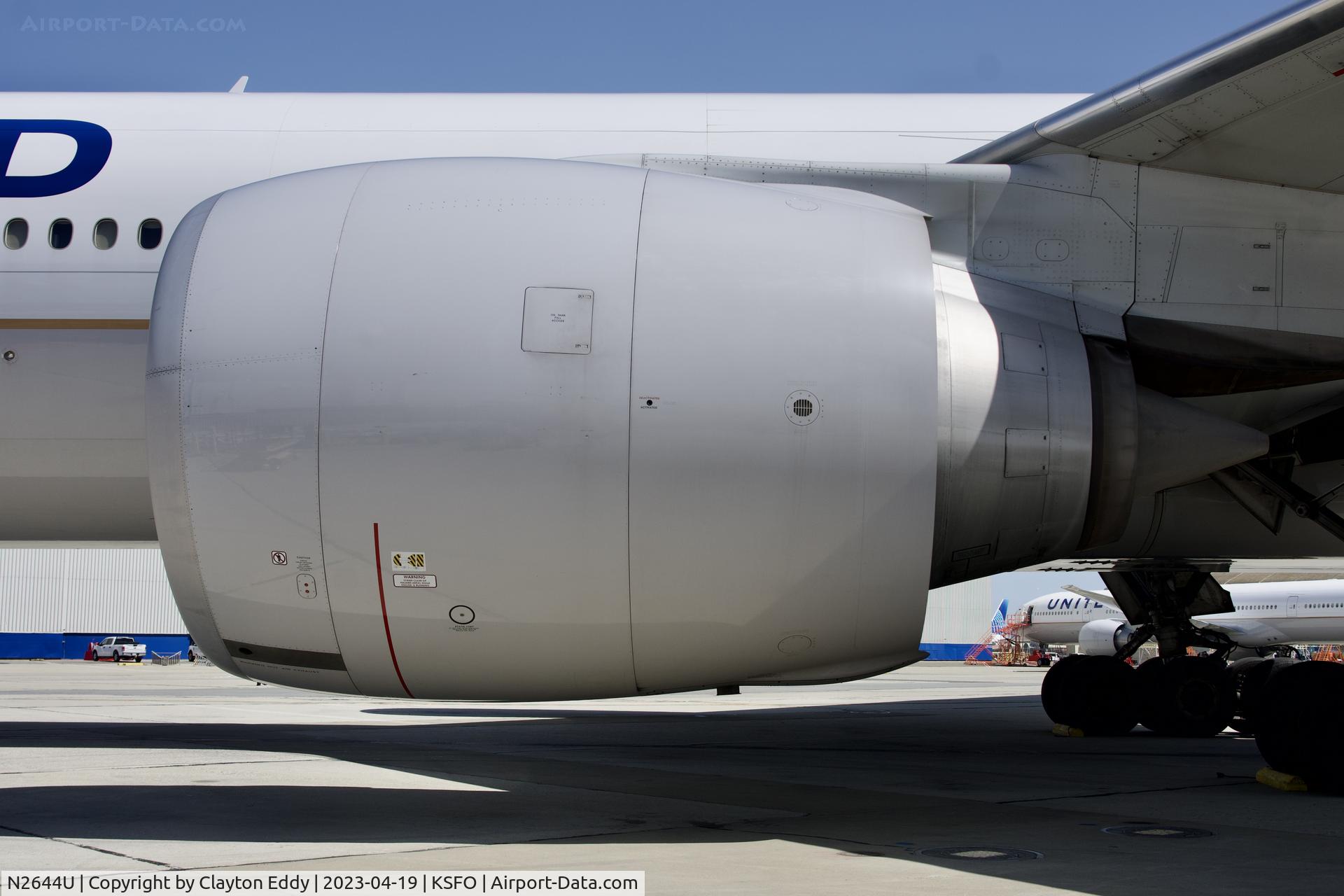 N2644U, 2017 Boeing 777-300/ER C/N 63724, GE90-115B engine. SFO. 2023.