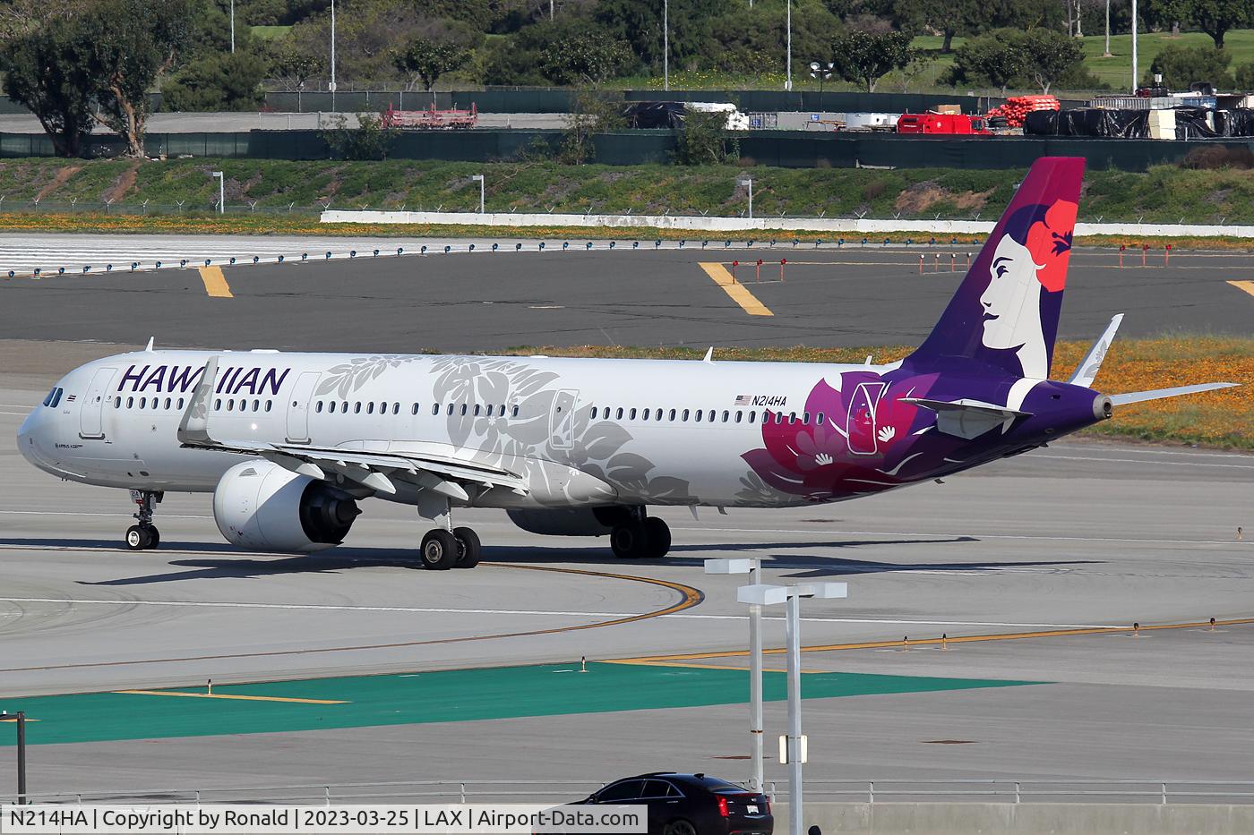 N214HA, 2018 Airbus A321-271N C/N 8157, at lax