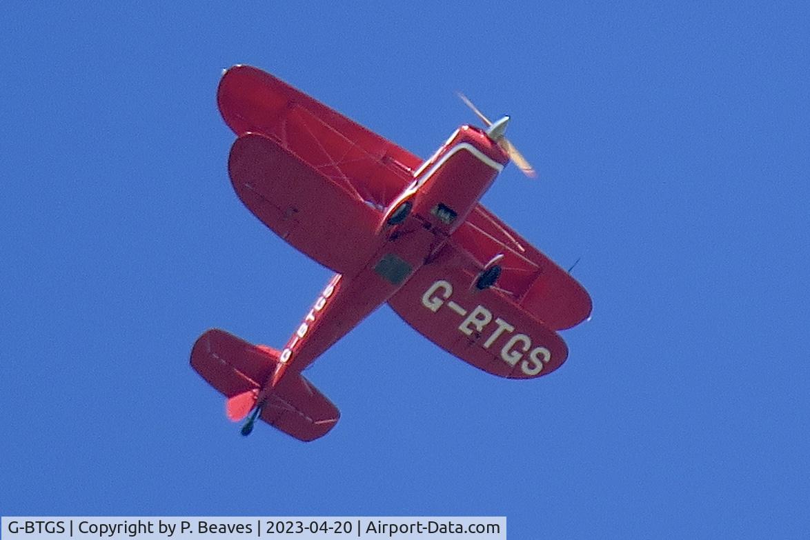 G-BTGS, 1978 Stolp SA-300 Starduster Too C/N PFA 035-10076, Photographed flying over my house in Nutbourne West Sussex UK.