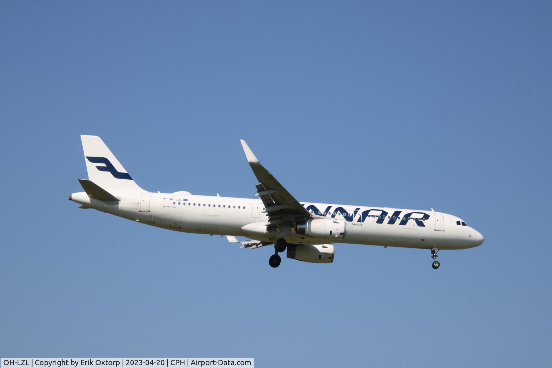 OH-LZL, 2014 Airbus A321-231 C/N 6083, OH-LZL landing rw 04L