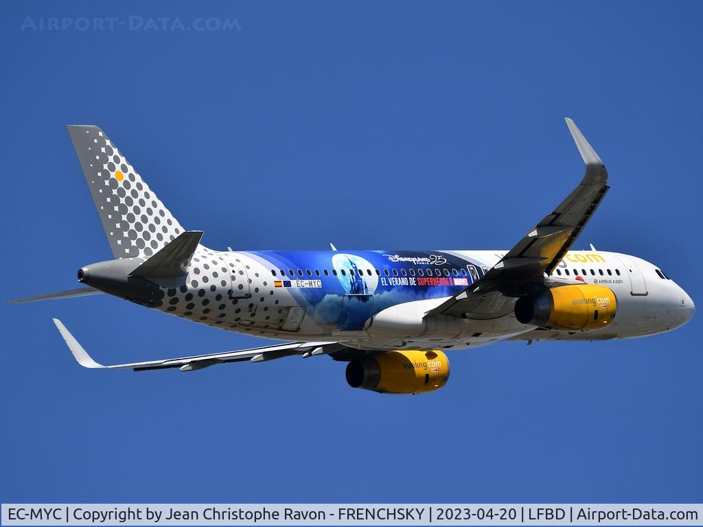 EC-MYC, 2018 Airbus A320-232 C/N 8238, Bordeaux (BOD)	Barcelona (BCN)	VY2913