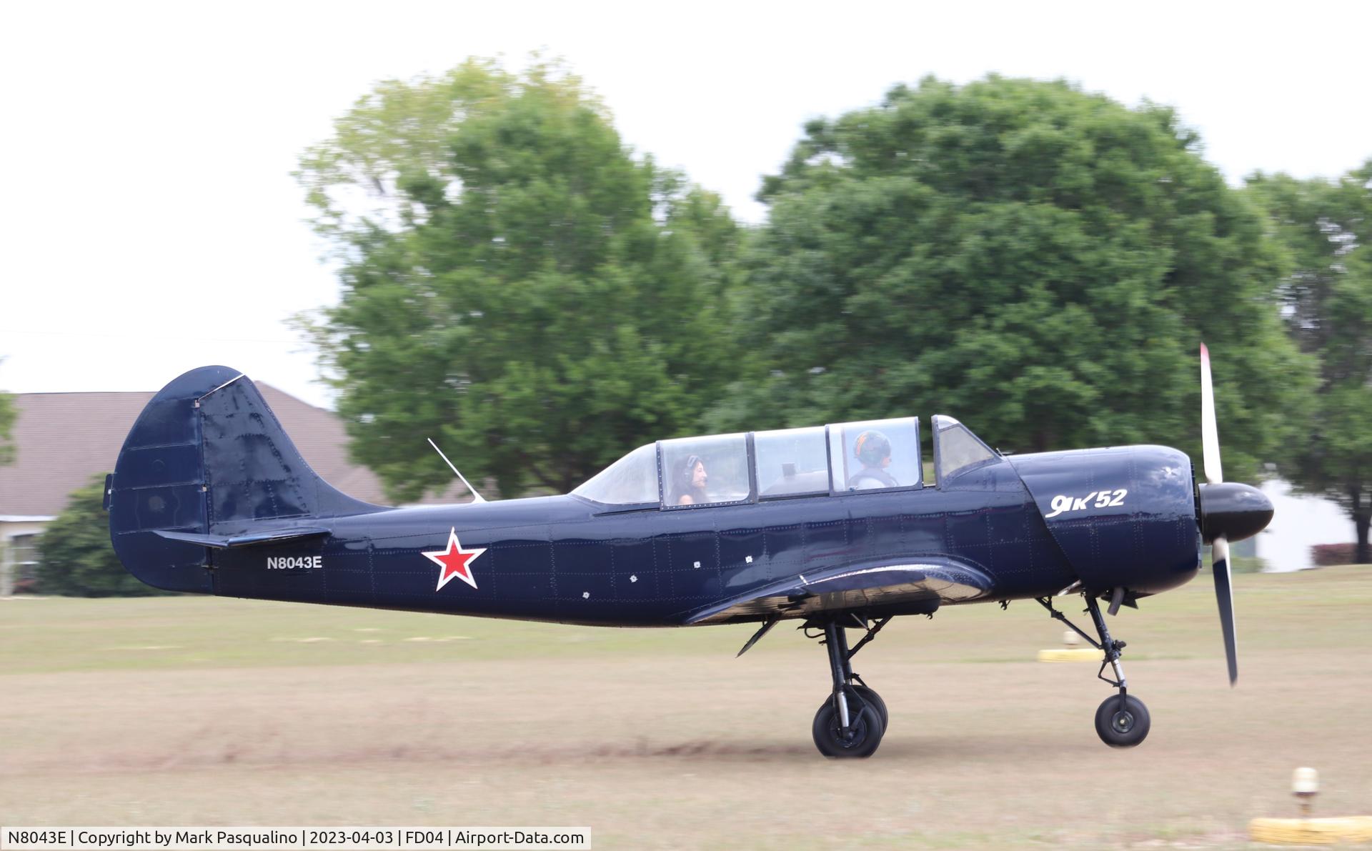 N8043E, 1987 Yakovlev Yak-52 C/N 877503, Yakovlev Yak-52