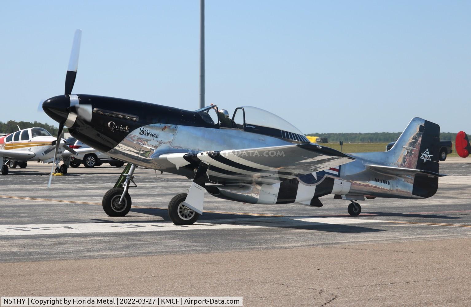N51HY, 1944 North American P-51D Mustang C/N 124-48192, Quick Silver zx