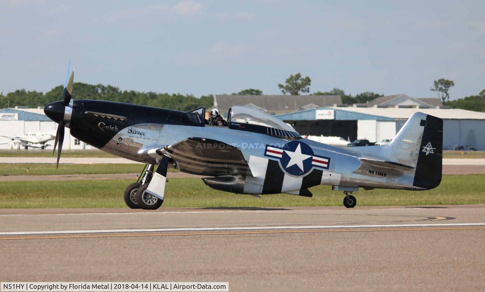 N51HY, 1944 North American P-51D Mustang C/N 124-48192, Quick Silver zx
