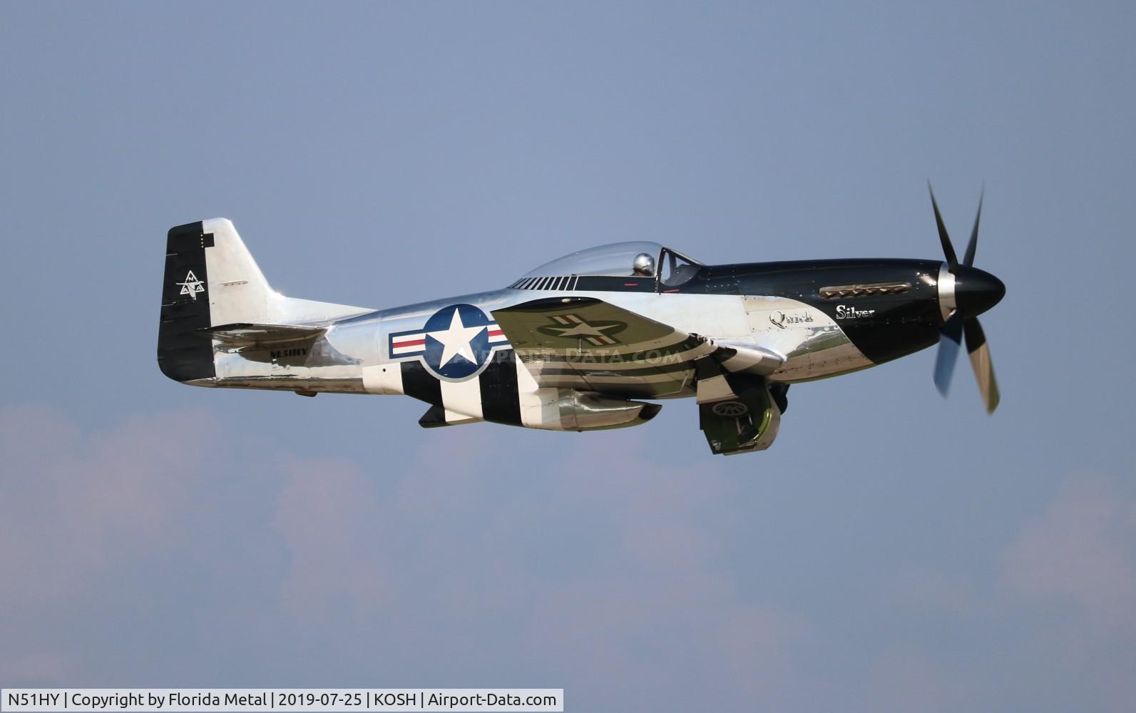 N51HY, 1944 North American P-51D Mustang C/N 124-48192, Quick Silver zx