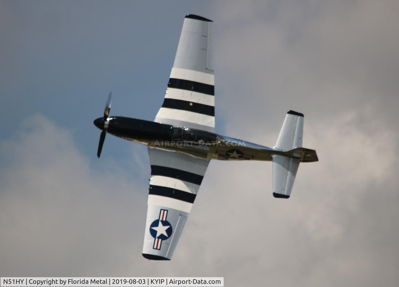 N51HY, 1944 North American P-51D Mustang C/N 124-48192, Thunder Over Michigan 2019 zx