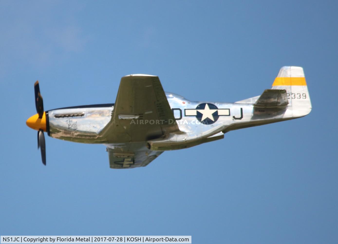 N51JC, 1944 North American P-51D Mustang C/N 122-38798, Oshkosh 2017 zx