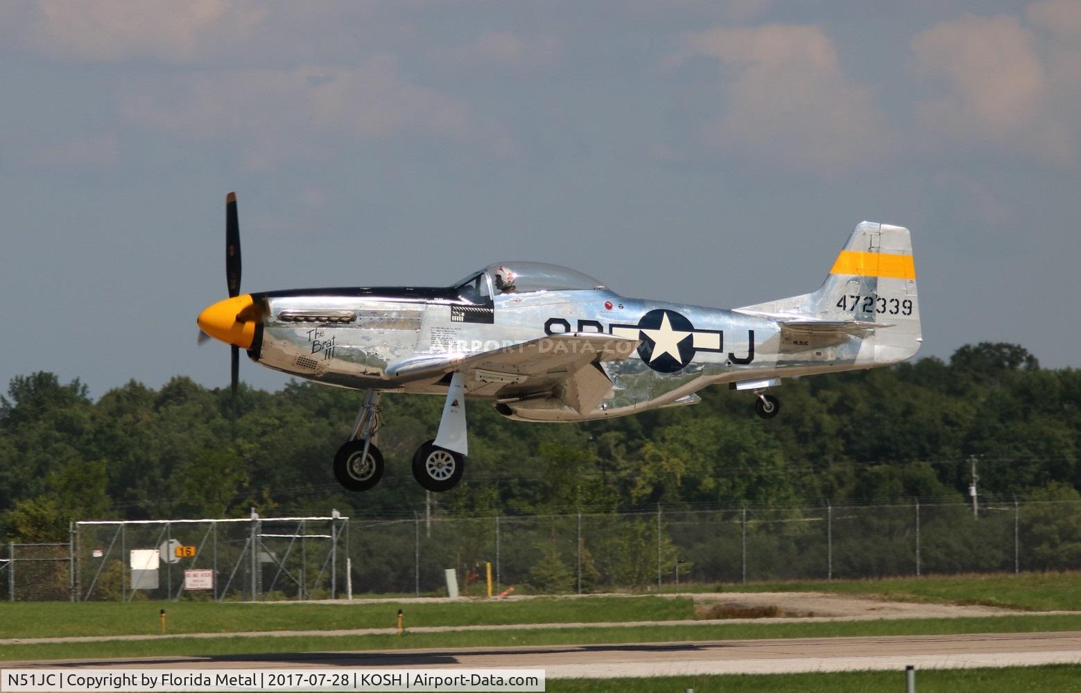 N51JC, 1944 North American P-51D Mustang C/N 122-38798, The Brat III zx
