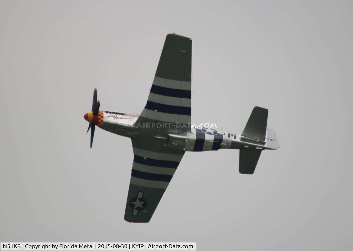 N51KB, 1961 North American F-51D Mustang C/N 44-74009, Thunder Over Michigan 2015 zx