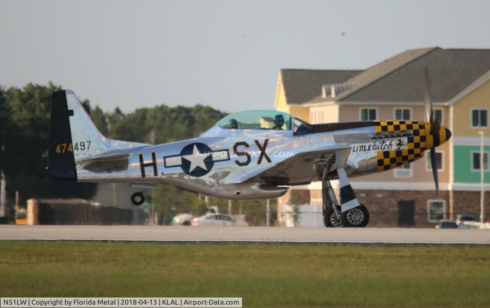 N51LW, 1962 North American P-51D Mustang C/N 122-41037, Sun N Fun 2018 zx