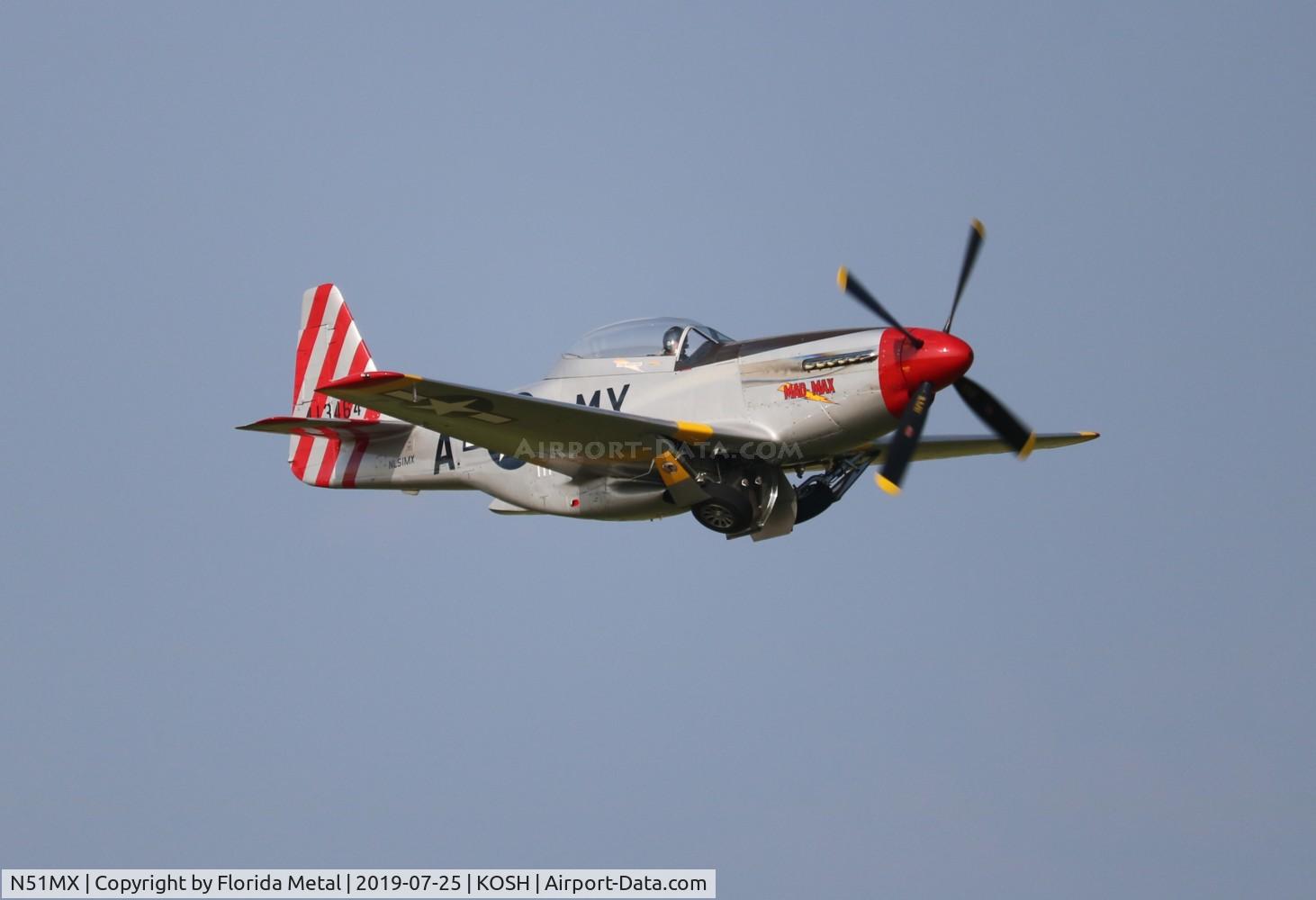 N51MX, 1944 North American F-51D Mustang C/N 45-11559, Oshkosh 2019 zx