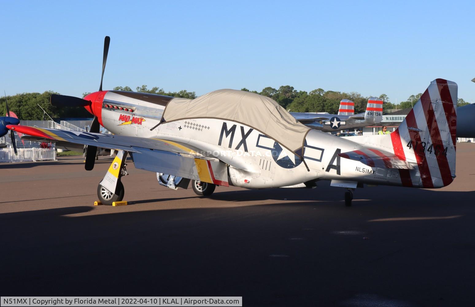 N51MX, 1944 North American F-51D Mustang C/N 45-11559, Sun N Fun 2022 zx