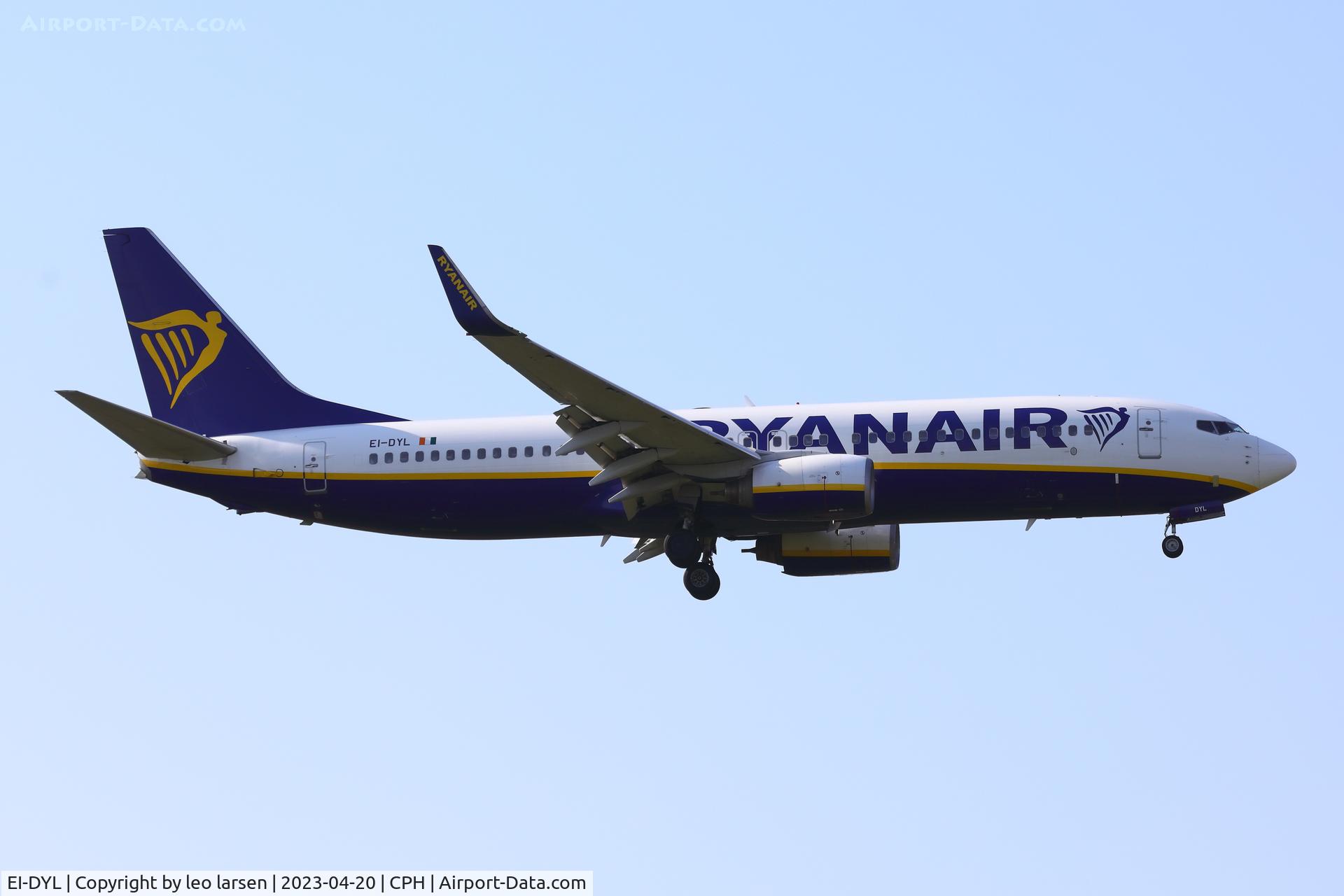EI-DYL, 2008 Boeing 737-8AS C/N 36574, Copenhagen 20.4.2023