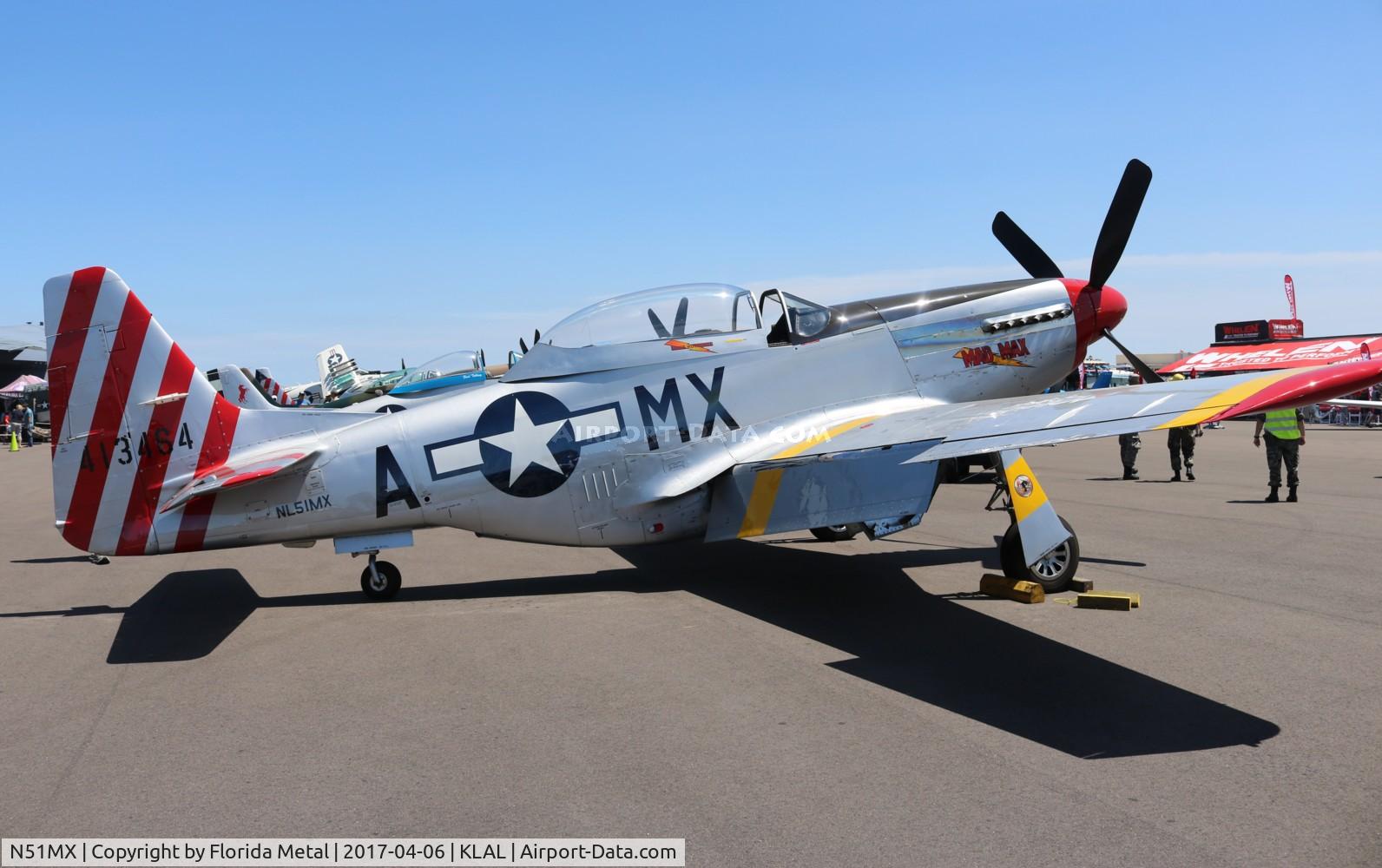 N51MX, 1944 North American F-51D Mustang C/N 45-11559, Sun N Fun 2017 zx