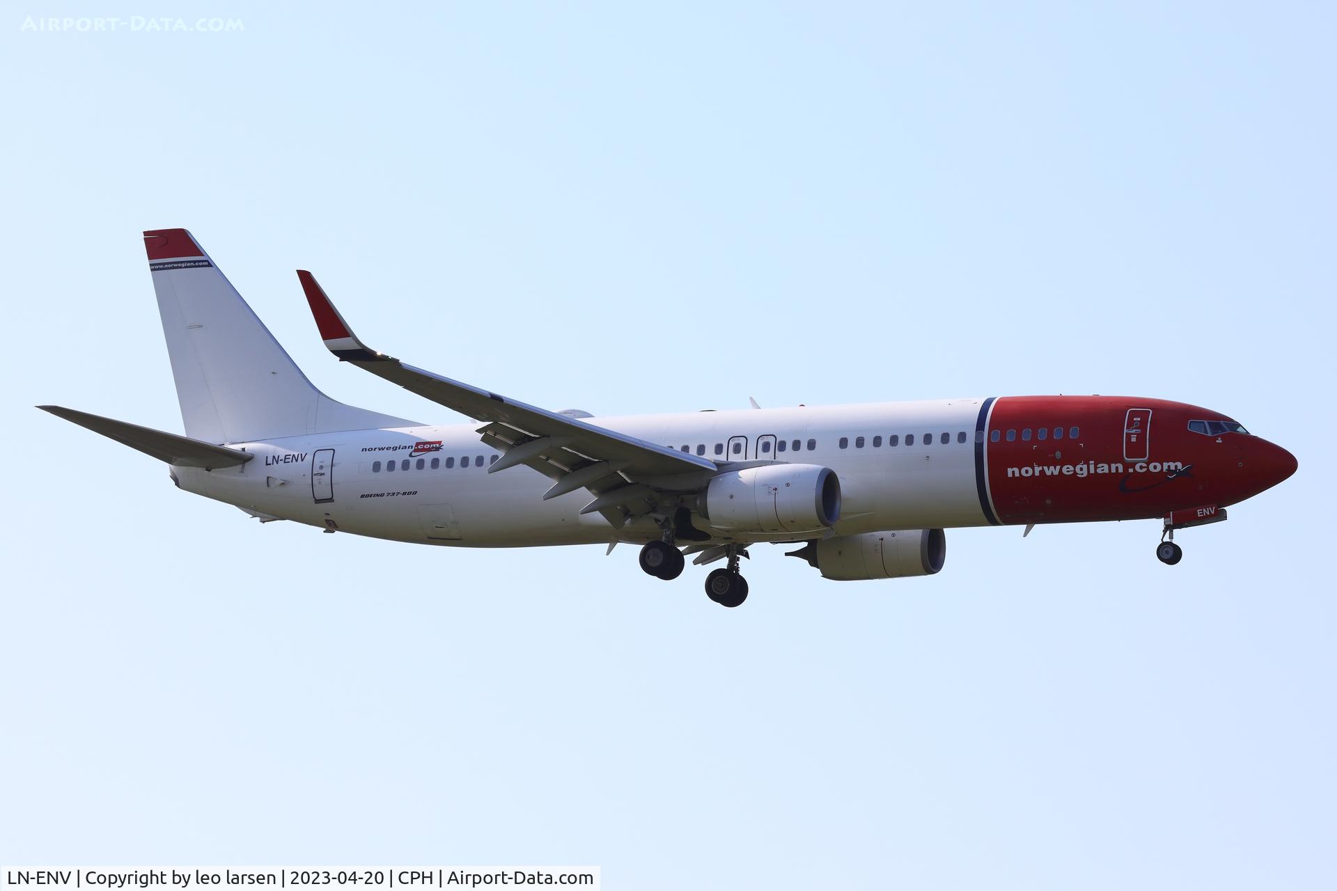 LN-ENV, 2015 Boeing 737-8JP C/N 41140, Copenhagen 20.4.2023