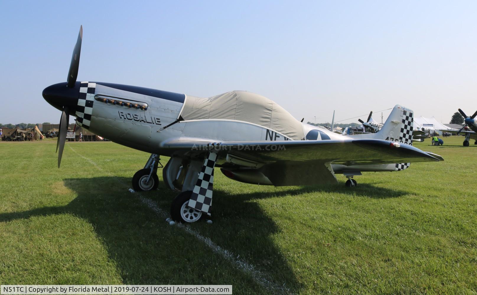 N51TC, 1944 North American/aero Classics P-51D C/N 44-75009, Oshkosh 2019 zx